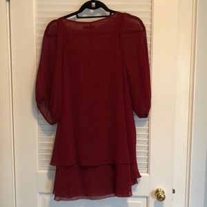 Millau Tops - Red flowy tunic/ dress Millau Tops - Red flowy tunic/ dress
